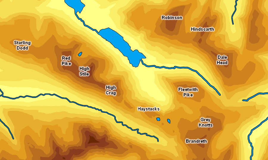 Index to Buttermere Fells 