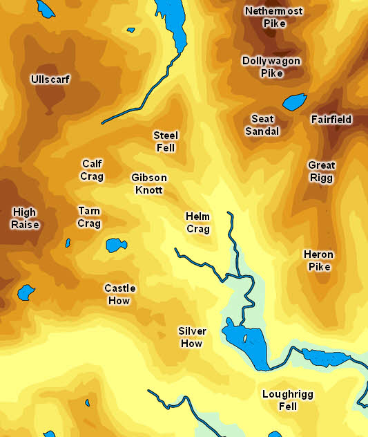 Index to the Grasmere Fells 