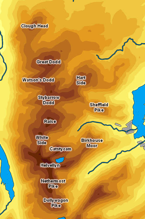 Index to the Helvellyn Range 