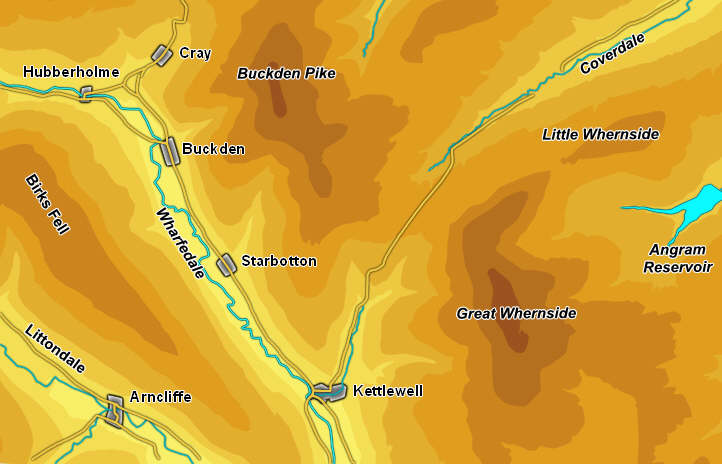 Wharfedale - Kettlewell and Great Whernside