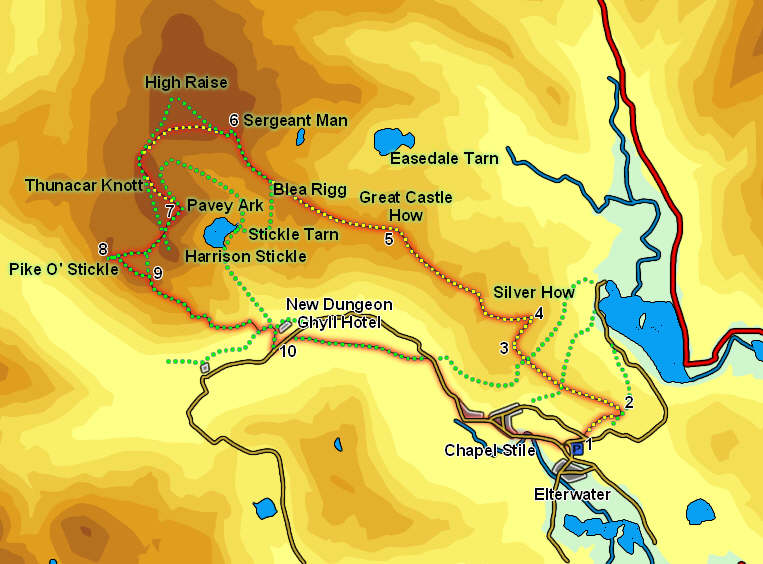 Langdale Pikes via Silver How