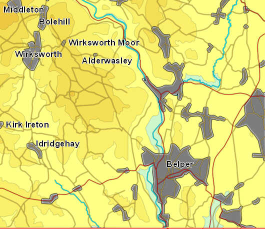 Peaks Map: Belper 