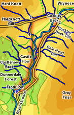 Map for our walk in the Upper Duddon