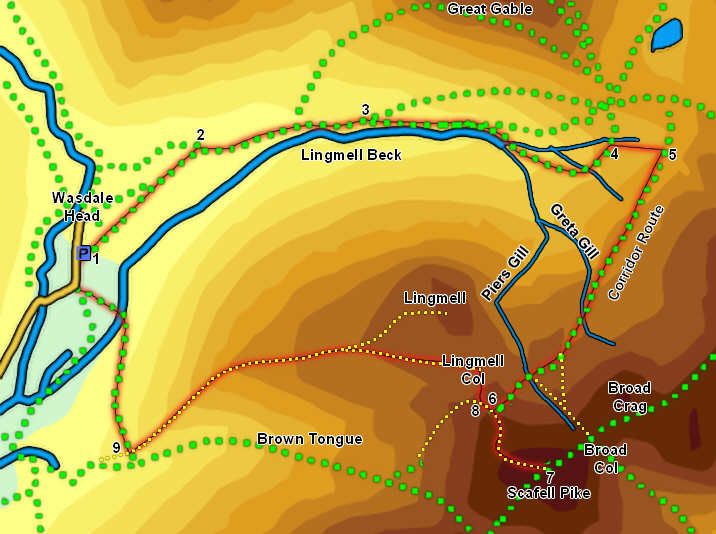 Scafell Pike Corridor Route