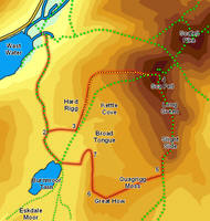 Link to map Sca Fell from Wast Water
