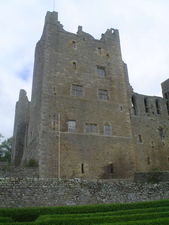 South west corner of Bolton Castle