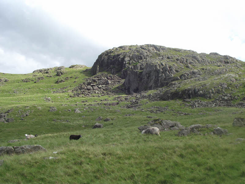 Buckbarrow Crags from Behind 