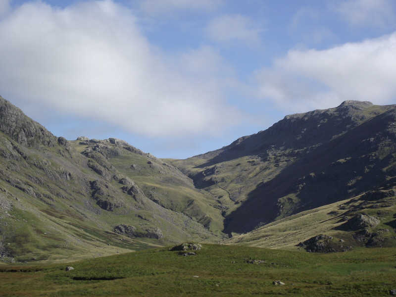 Esk Hause from the head of Esk Dale