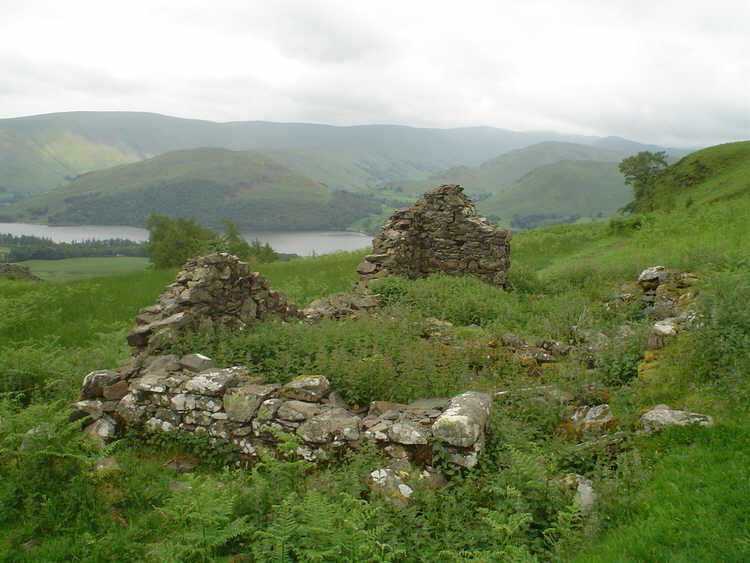 Ruined hunting lodge, Gowbarrow Fell