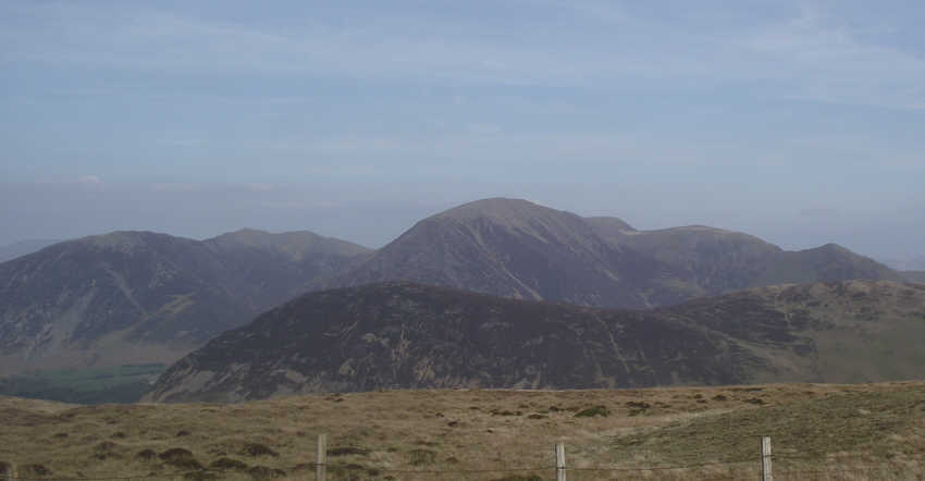 Grasmoor from Gavel Fell