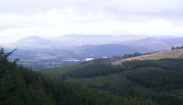 Keswick from Thornthwaite Forest