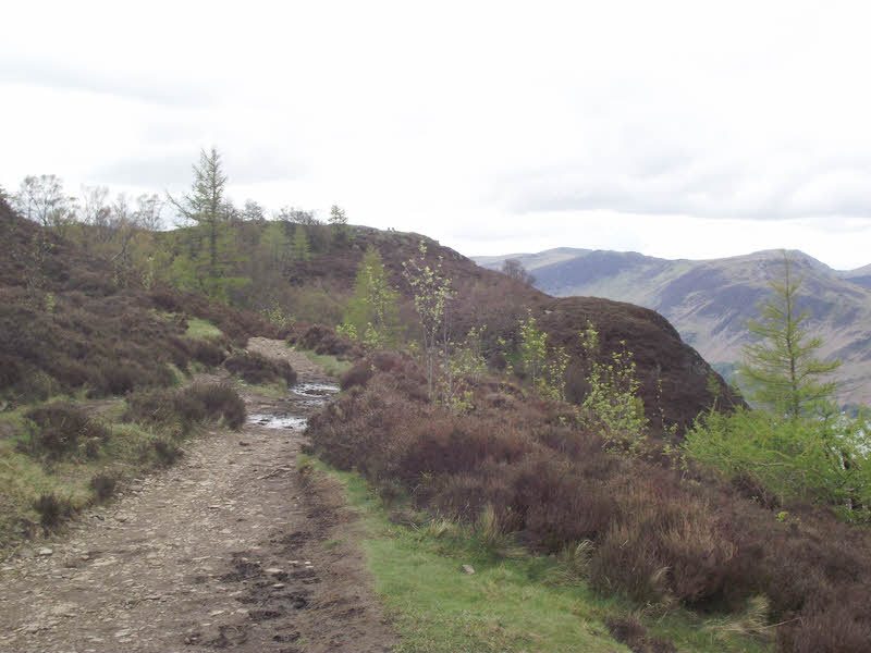 The Path along the top of Walla Crag 