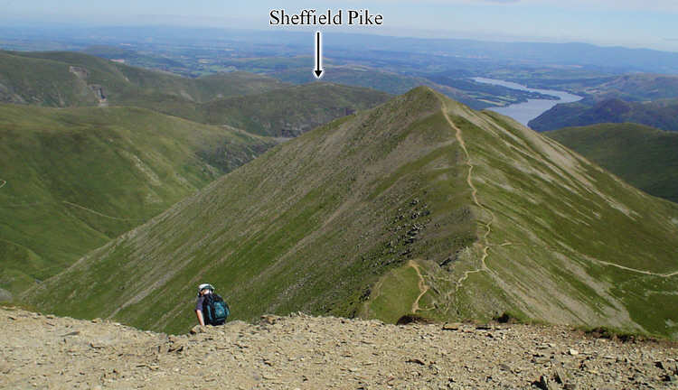 Sheffield Pike from Helvellyn