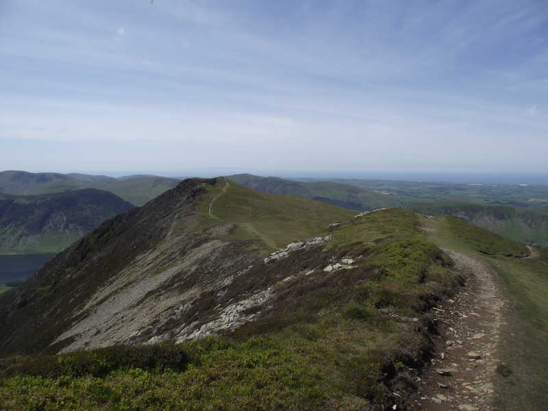 View west along Whiteside ridge