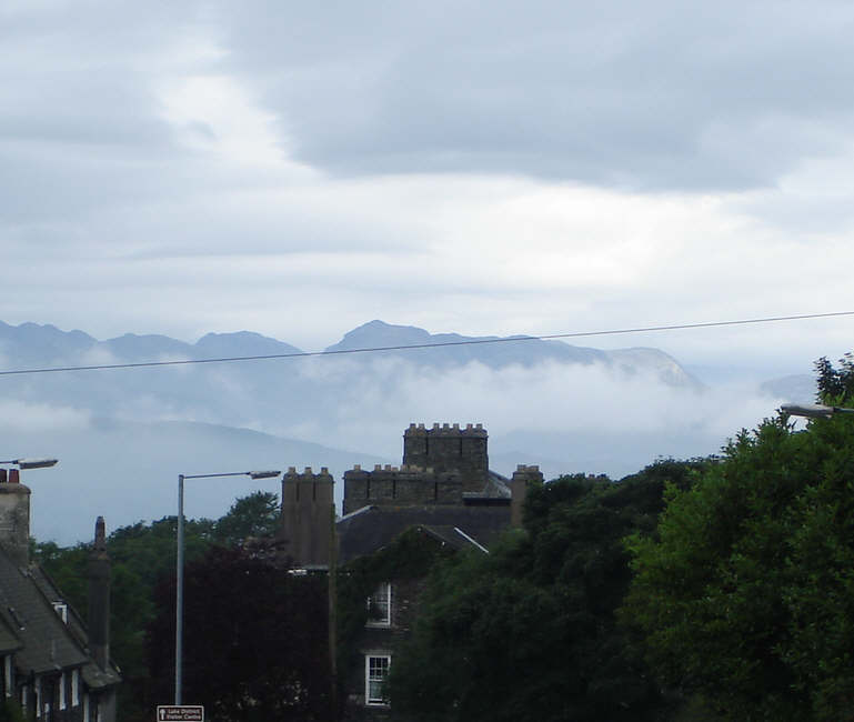 Mountains seen over Windermere