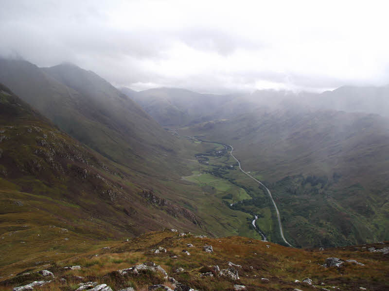 Glen Shiel from Sgurr an t-Searraich